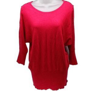Questions Open Shoulder Rhinestones 80s Inspired Sweater Rayon Blend Women's L..